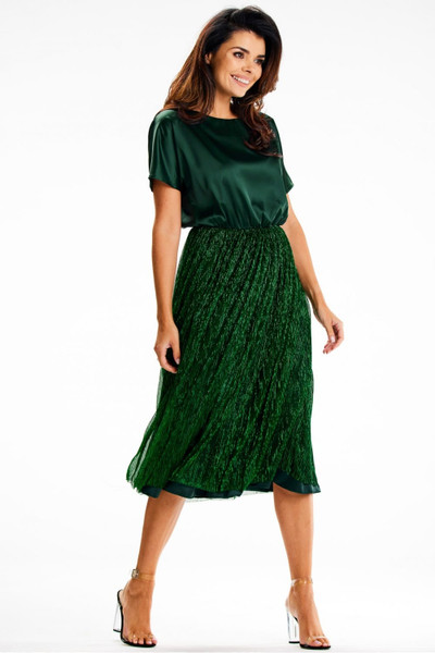 green - Evening dress model 189434 awama U704-189434