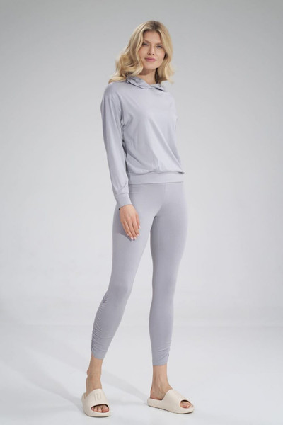 grey - Long leggings model 155963 Figl U704-155963