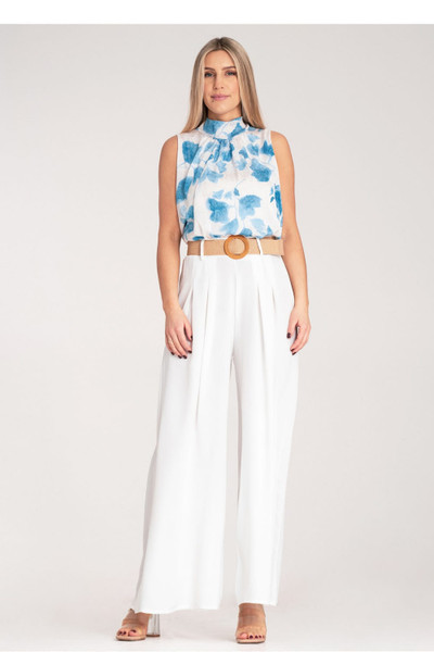 white - Women trousers model 214838 Figl U704-214838