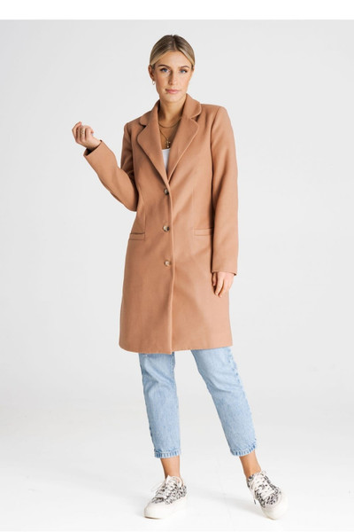 beige - Coat model 194797 Figl U704-194797