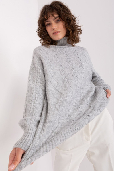 grey - Turtleneck model 189229 AT U704-189229