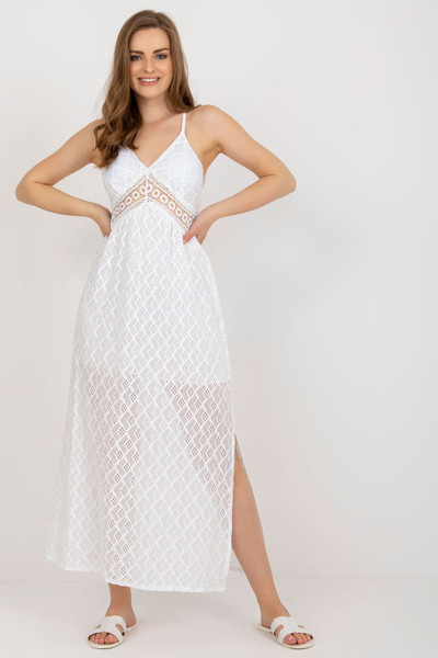 white - Daydress model 181155 Och Bella U704-181155