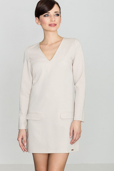 beige - Daydress model 119324 Lenitif U704-119324