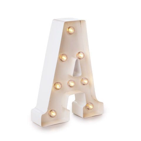 Darice Light Up White Marquee Letters Letter A 9.875 inches N274-FC01029775
