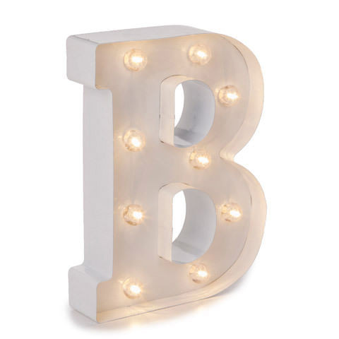 Darice Light Up White Marquee Letters Letter B 9.875 inches N274-FC01029782