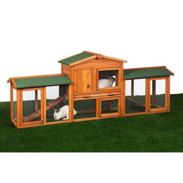 Prevue Pet Products Rabbit Hutch with Double Run N274-ES01PP4600