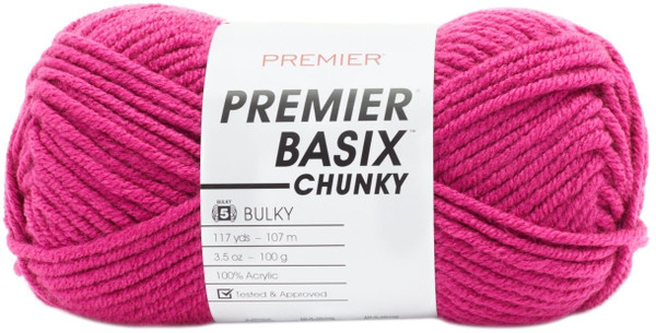Premier Basix Chunky Yarn Magenta 1 pack of 1 Skein N274-NM01666734_b2b