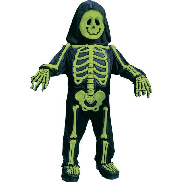 Fun World Totally Skelebones Small Green Toddler N274-FC01315236