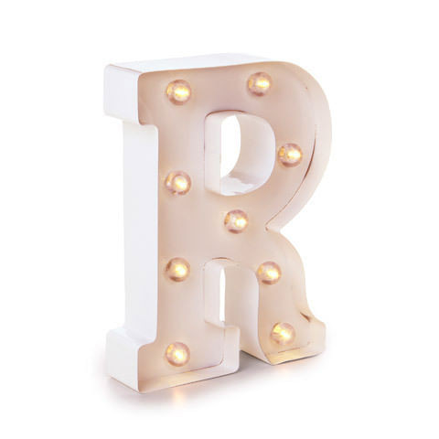 Darice Light Up White Marquee Letters Letter R 9.875 inches N274-FC01029928