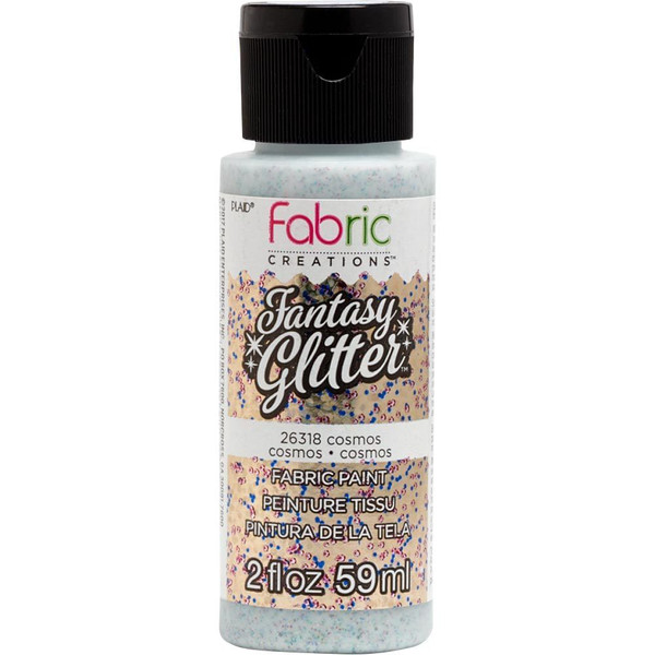 Plaid Fabric Creations Fantasy Glitter Fabric Paint 2Oz Cosmos N274-FC01263187