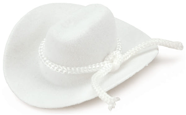 Cowboy Hat with Rope Trim 0.75 Inch White N274-FC016256165
