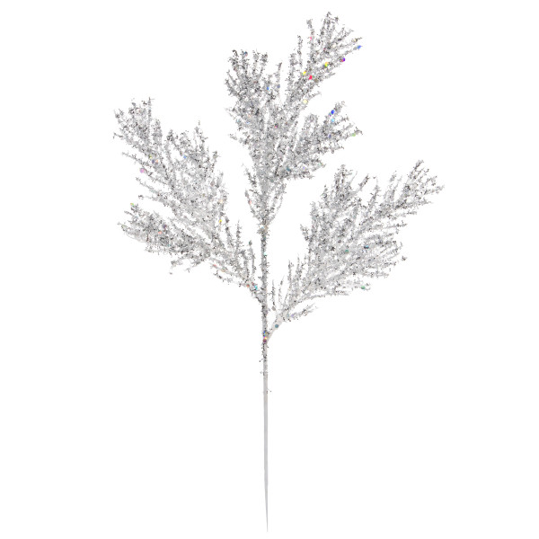 Christmas Floral Silver Mini Christmas Pick Shimmer 13.5 Inches N274-FC01206756