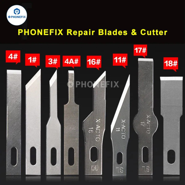 Color: GOLD - 10pcs #4A #11 #18 Scalpel Knife Blades Engraving Non-Slip Metal Scalpel Knife Replace F640-12000037981841284