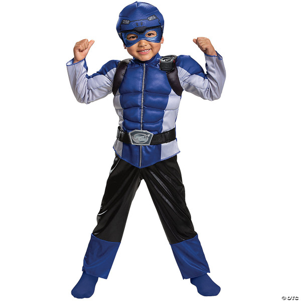 Boy s Blue Power Ranger Beast Morphers Muscle Costume N274-MR01DG13185M