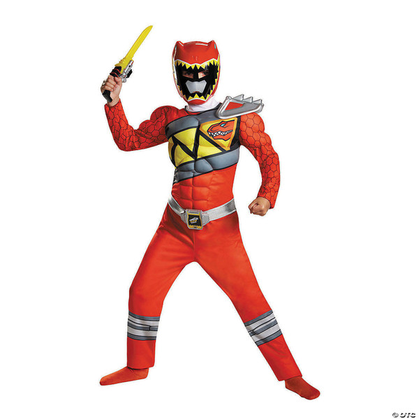 Boy s Classic Muscle Chest Red Ranger Dino Costume Small N274-MR01DG82777K