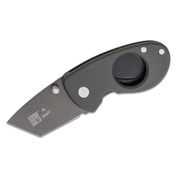 SUNEX Havana Clipper D2/POM, DK Charcoal  Gray Handle, Charcoal Ti T398-SUNAMK1002