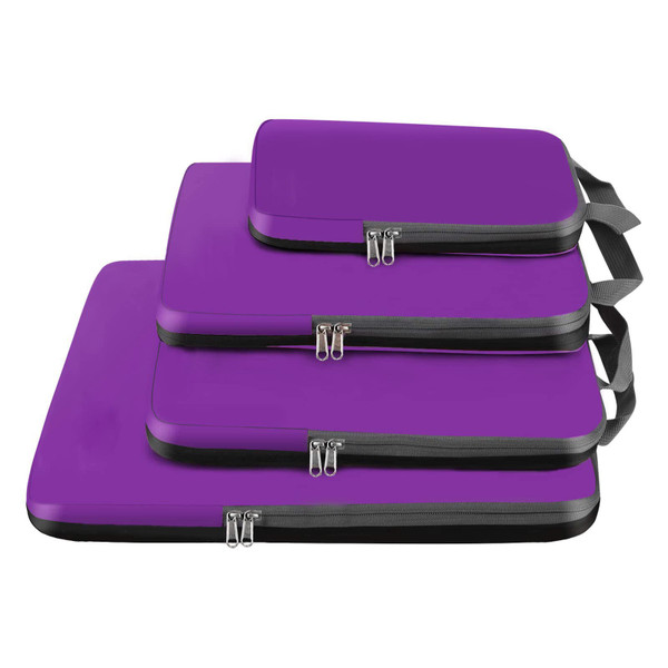 Color: Purple - Waterproof Travel Buggy Bag Four-piece Five-piece Set Q119-CJYD201090206FU