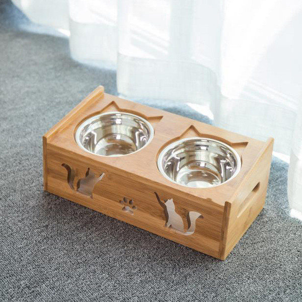 Color: D - Anti-Ceramic Beveled Bowl For Cats And Dogs Can Be Knocked Over Q119-CJGJ109054504DW