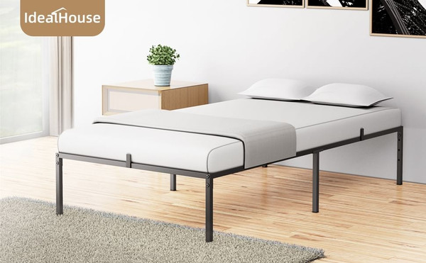 US IDEALHOUSE Twin Metal Platform Bed Frame with Sturdy Steel Bed Slats,Mattress Foundation No Box  K484-PHO_0PU0DX0G_US