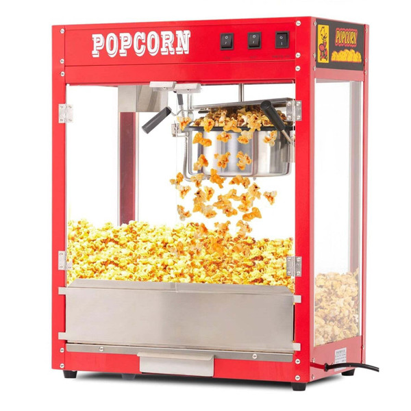 US GARVEE Popcorn Machine Extra Large Popcorn Popper Machine 8OZ Kettle with 10 PACK Popcorn Buckets K484-PHO_0X08KQ2Y_US