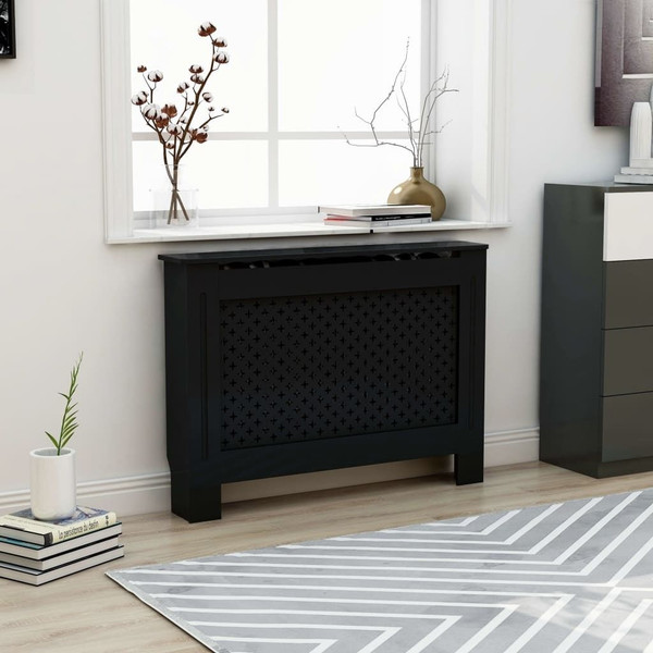  Radiator Cover Black 44.1"x7.5"x32.1" MDF A949-288192