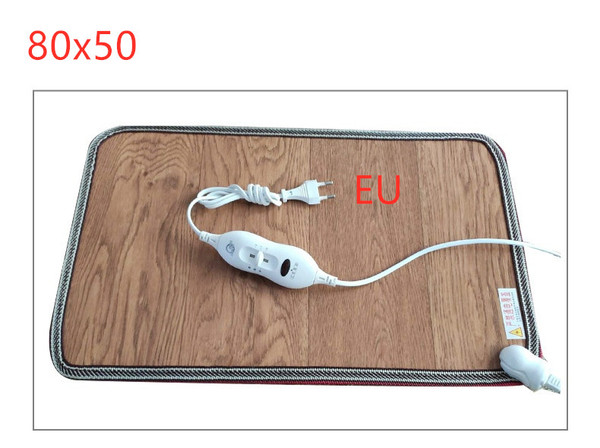 Size: 50x80cm, quantity: 9 gear-EU, Model:  - Leather Heating Foot Mat Warmer Electric Heating Pads Q119-CJJZJYGR00088-50x80cm-9 gear-EU