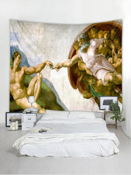 Size: 150x100cm thick - The Creation of Adam Tapestry Q119-CJJJJFCL00544-150x100cm thick