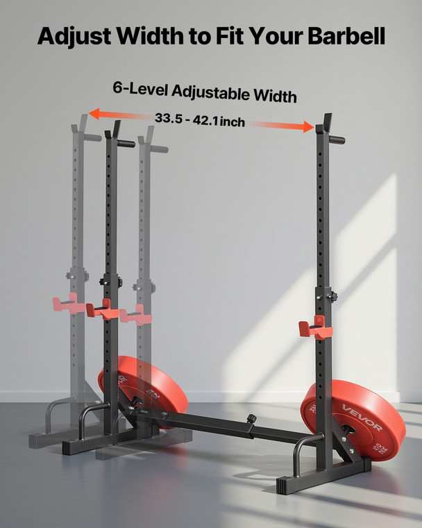  Power Cage Squat Rack, Home Gym Power Rack with Adjustable Height & Width, 550LBS Strength Trainin E415-XXKSDJKDJKD0FIQT0001V0