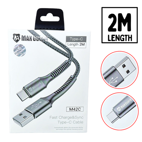 Maxguard 2M Type C Charging Cable