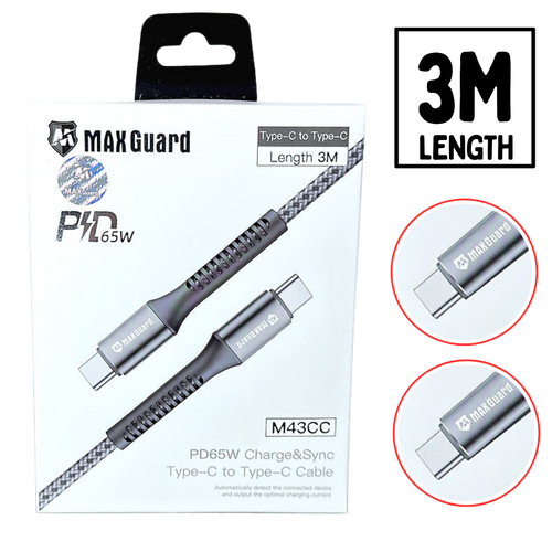 Maxguard 3M Type C to Type C Charging Cable