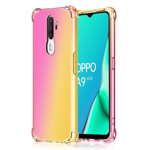 Pink/Yellow Silicone Case for OPPO A9 2020 / A5 2020 / A11 & A11s