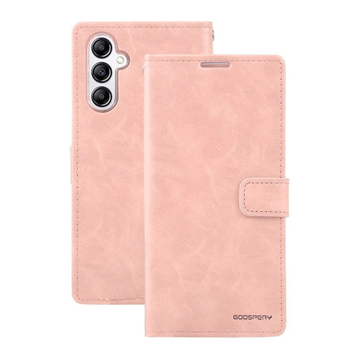 Bluemoon Diary Wallet Case for Samsung A36 (Rose Gold)