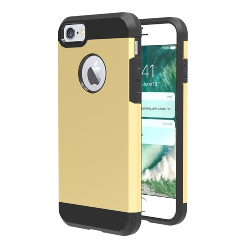 GOLD TPU + Hard Case Combination Cover for iPhone 7 8 SE2 & SE3 GOLD TPU + Hard Case Combination Cover for iPhone 7 8 SE2 & SE3