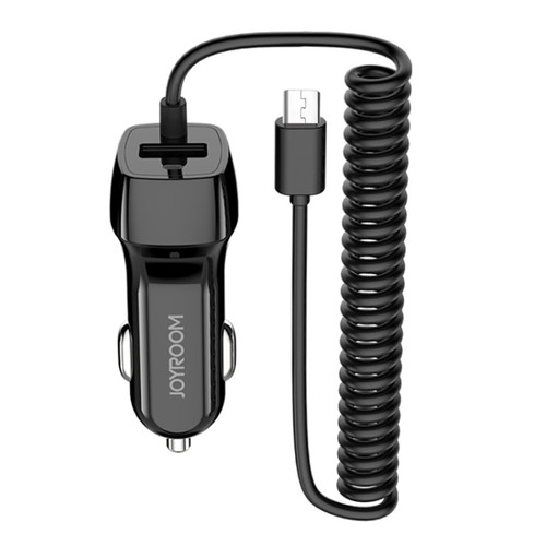 Joyroom Car Charger Adapter with Micro USB (Black)