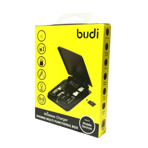 Budi Wireless Charger Multi functional Storage Box