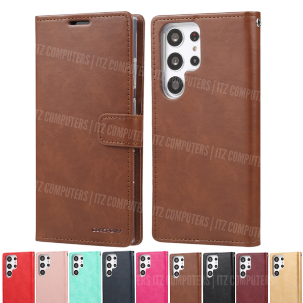 Bluemoon Diary Wallet Case for Samsung S22
