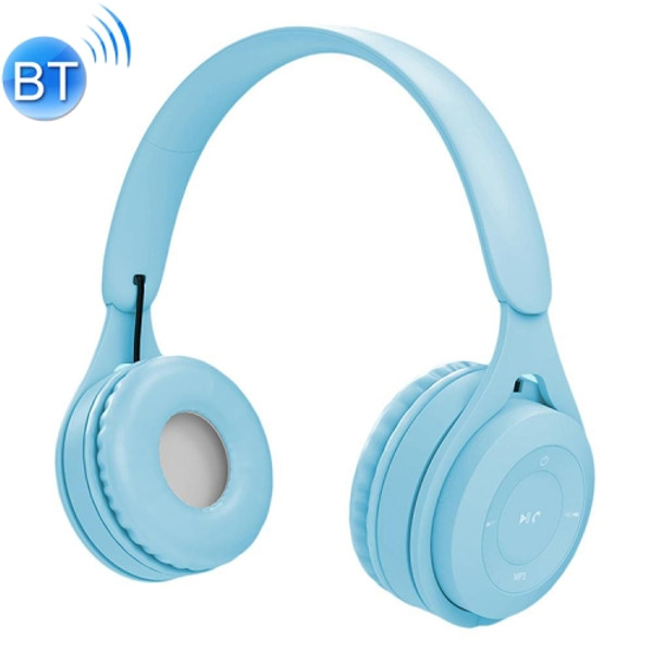 Blue Bluetooth/AUX Headset