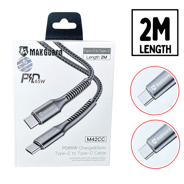 Maxguard 2M Type C to Type C Charging Cable