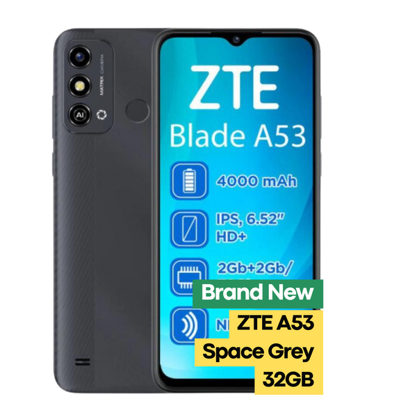 ZTE A53 32GB Handset (Space Grey)