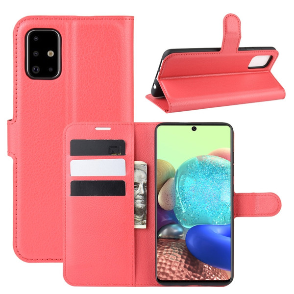 Samsung Galaxy A51 Red Wallet Case