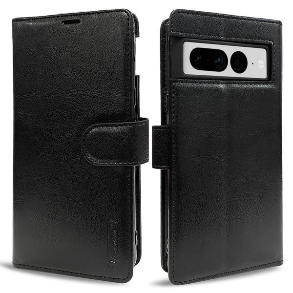 Hanman Diary Wallet Case for OPPO Reno10 5G [Black]
