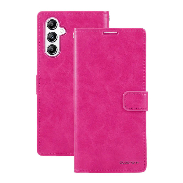 Bluemoon Diary Wallet Case for Samsung A05s (Hot Pink)