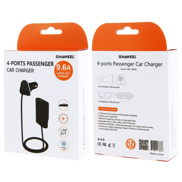 Haweel 4 Port Car Charger