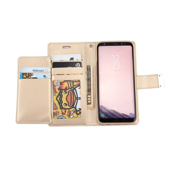 Rich Diary Wallet Case for Samsung Galaxy S8 Plus (Gold)