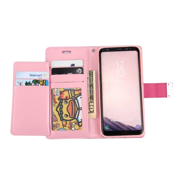Rich Diary Wallet Case for Samsung Galaxy S9 (Pink)