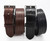 Heavy Duty Embossed Lines Steer Hide Lifetime Belt 1.5"