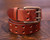 Full Grain Buffalo Leather Double Prong Belt 1.5"