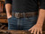 Men's Double Prong Leather Belt - Crazy Horse Brown