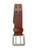 Men's Double Prong Leather Belt - Brown