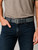 Full Grain Buffalo Leather Triple Prong Belt 1.75" - Slate Gray